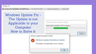 Windows 10 Update Fix  The Update is not Applicable to your Computer How to Solve it [upl. by Lowell980]