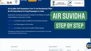 Air Suvidha 2023  How to Fill Air Suvidha Form 2023  Air Suvidha Registration 2023  RoamerRealm [upl. by Llesirg]