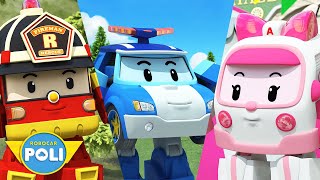 Learn about Safety Tips with POLI AMBER and ROY  Robocar POLI Safety Special  Robocar POLI TV [upl. by Halford]