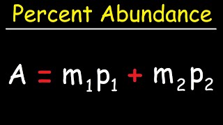 How To Find The Percent Abundance of Each Isotope  Chemistry [upl. by Heidy484]