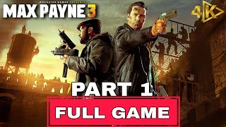 Max Payne 3 Gameplay Part 1  Intense Action amp Bullet Time Mayhem [upl. by Sordnaxela298]