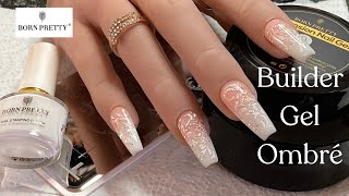 Nail Extensions Using Builder Gel  Born Pretty Extension Gel Ombré Nails [upl. by Clemens56]