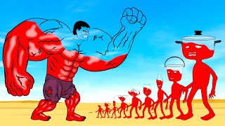 Evolution Of GIANT HULK Vs Evolution Of MONSTER RADIATION  Returning From The Dead SECRET  FUNNY [upl. by Sweyn]