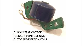 Test Outboard Ignition Coil [upl. by Lilli]