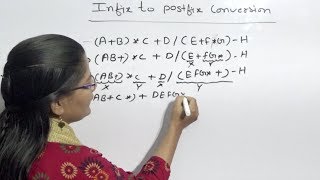 Infix to Postfix Conversion in Data Structure Lec16 Hindi [upl. by Nhguaved866]