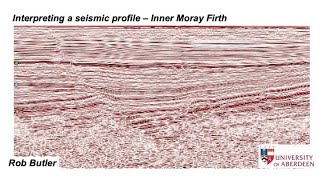 Interpreting a seismic reflection profile  Inner Moray Firth [upl. by Ahtenek]