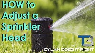 DIY — How to Adjust a Rain Bird 1800 Sprinkler Head  Transblue Does it Right [upl. by Acissej576]