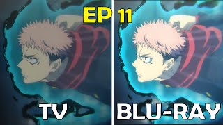 Did MAPPA make any MAJOR CHANGES to Jujutsu Kaisen Season 2 Episode 11 TV vs BLURAY [upl. by Civ]