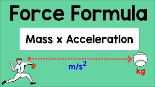 Force Formula  Physics Animation [upl. by Nerol]