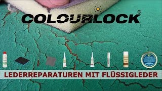 Lederreparatur mit Flüssigleder Anleitung  COLOURLOCK [upl. by Sethrida167]