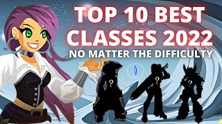 AQW TOP 10 CLASSES IN GAME 2022  REGARDLESS OF TIME TO GET CLASS [upl. by Latsirhc]