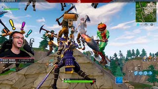 100 people landed at Tilted Towersand we had a Pickaxe Battle [upl. by Sib964]