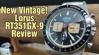 New Vintage Lorus Chronograph Review [upl. by Aratnahs]