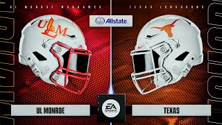 LA Monroe vs Texas Week 4  College Football 25  Full Game Simulation [upl. by Ennairek]