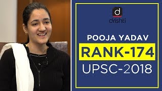 UPSC Topper Mock Interview  POOJA YADAV Rank174 CSE 2018 [upl. by Tonina]