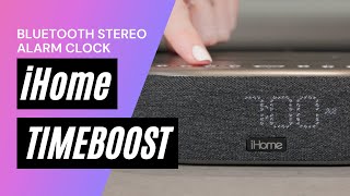 iHome TimeBoost Bluetooth Stereo Alarm Clock [upl. by Thebazile]