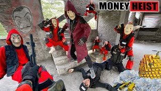 PARKOUR VS MONEY HEIST Police chase and arrest the bad guy who killed peoplerobbed gold  Epic POV [upl. by Nylhtak290]