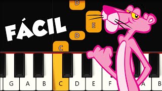 👉 LA PANTERA ROSA 🎶 PIANO FÁCIL 🎵 Beginner Piano [upl. by Yrekaz310]