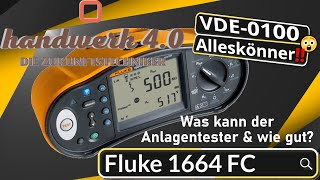 Kombinierter MultifunktionsInstallations amp Anlagentester Fluke 1664 FC VDE0100105 Alleskönner [upl. by Sueahccaz]