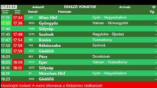 MÁV érkező vonatok program BudapestKeleti pályaudvar [upl. by Eduj]