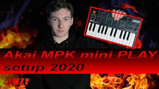 Akai MPK mini PLAY setup tutorial 2020 [upl. by Leamhsi]