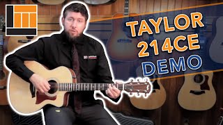 Taylor 214ce Grand Auditorium AcousticElectric Product Demo [upl. by Hnahc]