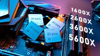 From Ryzen 5 1600X to 5600X  The UPGRADE Path for AMD Zen [upl. by Airdnaxela]