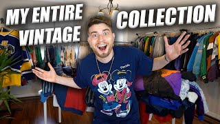 INSIDE MY ENTIRE VINTAGE CLOTHING COLLECTION JACKETS amp BUTTON UPS Part 1 [upl. by Ecargyram134]