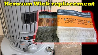 Kerosene Omni Heater How to Wick replacement step by step instructions DIY model Kerosun 230G [upl. by Ailel712]