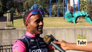 Interview with Ethiopias Cyclist Tsigabu Tsigabu Gebremariam Girmay [upl. by Jamima126]