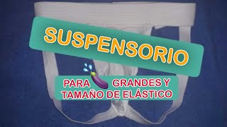 Como hacer suspensorio  Bulg3 grandes y medidas de elástico [upl. by Gertie]