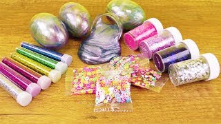 Überraschungs Slime Mix  Glitzer Schleim DIY Idee  DIY Schleim Paket im Test Glibber selber mixen [upl. by Grace]