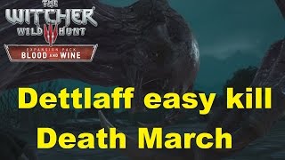 Witcher 3 How to easy kill Dettlaff on Death March difficulty [upl. by Htrahddis]