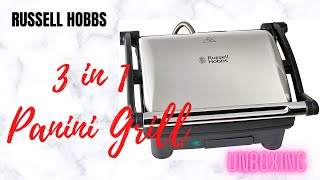 Russell Hobbs 3 in 1 Panini Grill  Unboxing [upl. by Atsocal71]