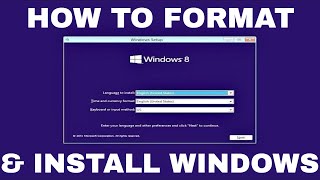 Windows 81 Formatting and Clean Installation [upl. by Aidas]