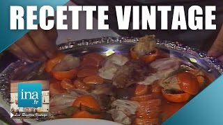 Recette  Suprême de cailles au foie gras dans gelée de mandarine de Roger Vergé  Archive INA [upl. by Mackie]