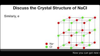 Discuss the crystal Structure of NaCl  Solid State  Physical Chemistry [upl. by Mosera]