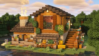 Minecraft Large Spruce Starter House Tutorial [upl. by Cindie]