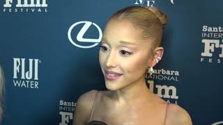 SBIFF 2025  Virtuosos Award Ariana Grande Red Carpet Interview [upl. by Chlo]