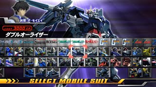 Mobile Suit Gundam Gundam vs Gundam NEXT PLUS All Mobile Suits PSP [upl. by Ainigriv]