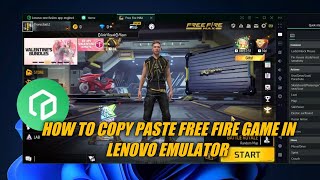 how to install free fire max game in lenovo emulator  apk and obb file copy paste lenovo emulator [upl. by Rolanda]