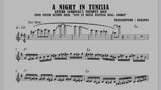 Arturo Sandoval  A Night in Tunisia Transcription [upl. by Maybelle]