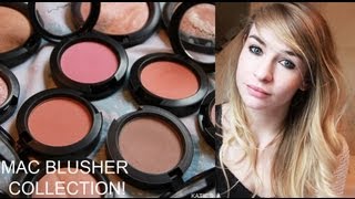 My MAC Blusher amp Mineralised Skin Finish Collection [upl. by Ocirema]