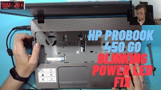 HP Probook 450 G0 blinking power led repair [upl. by Napas]