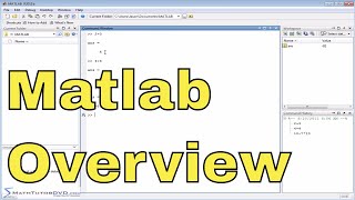 Matlab Online Tutorial  01  The User Interface Part 1 [upl. by Ahsemac]