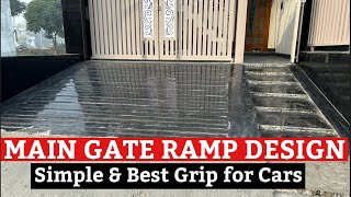 Ramp Design For Car Grip  Main Gate Ramp Design idea  Granite Ramp Design homeconstruction [upl. by Natfa]