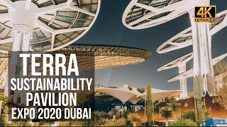 4K Terra the Sustainability Pavilion Expo 2020 Dubai  Beautiful Dubai Expo 2020 Walk Tour [upl. by Nagey]