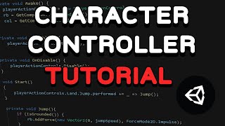 Make a SIMPLE Character Controller using Unitys NEW Input System [upl. by Araik564]