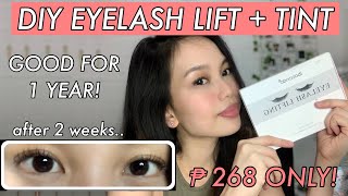 DIY Eyelash Lift With Tint Using IBCCCNDC amp SABBUHA Tutorial  Review  Ela Reyes [upl. by Adalai]