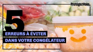 Erreurs à éviter avec son congélateur [upl. by Nawiat]